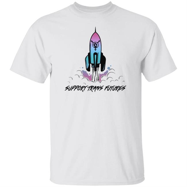 Rocket Ship Support Trans Futures T Shirt