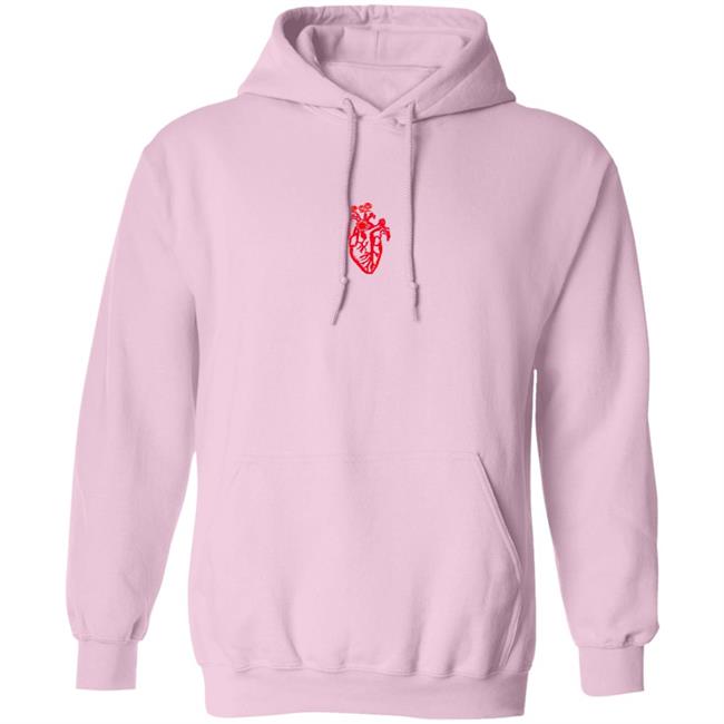 Sweetest Tangerine Baby Pink Heart Hoodie Sweatshirt
