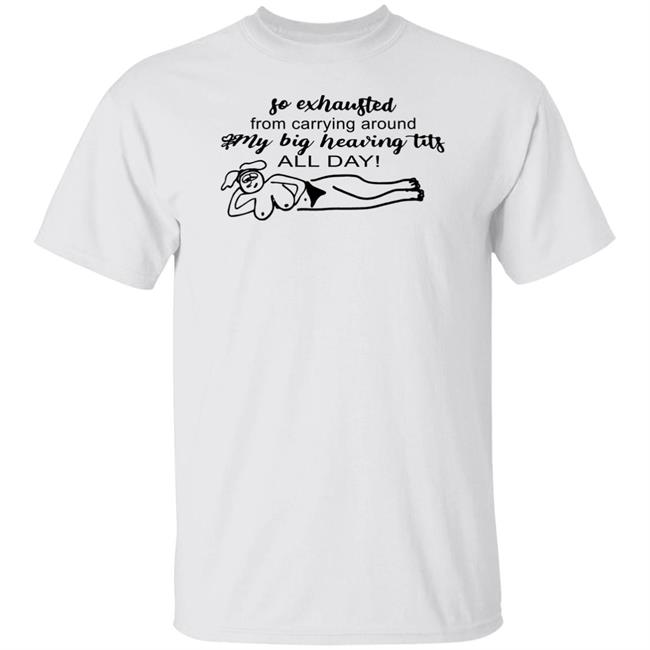 Rachel Sennott So Exhausted From Carrying Around My Big Heaving Tits Baby Tee Shirt Uncle Inc Merchandise