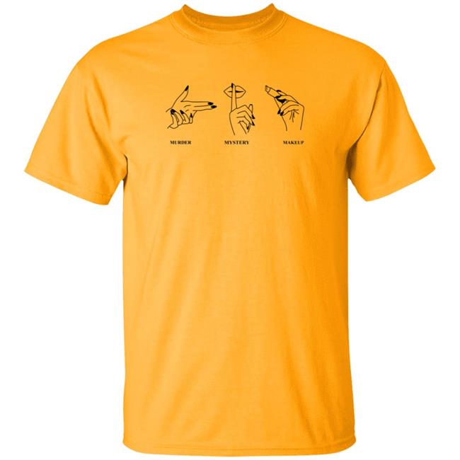 Merchlarbs Shop Murder Mystery Makeup Tee Shirt