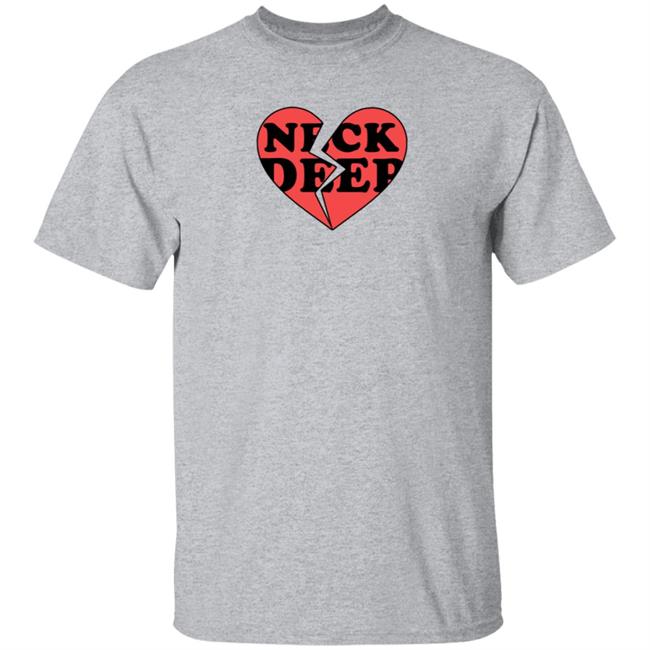 Neck Deep Merch Broken Heart Shirt