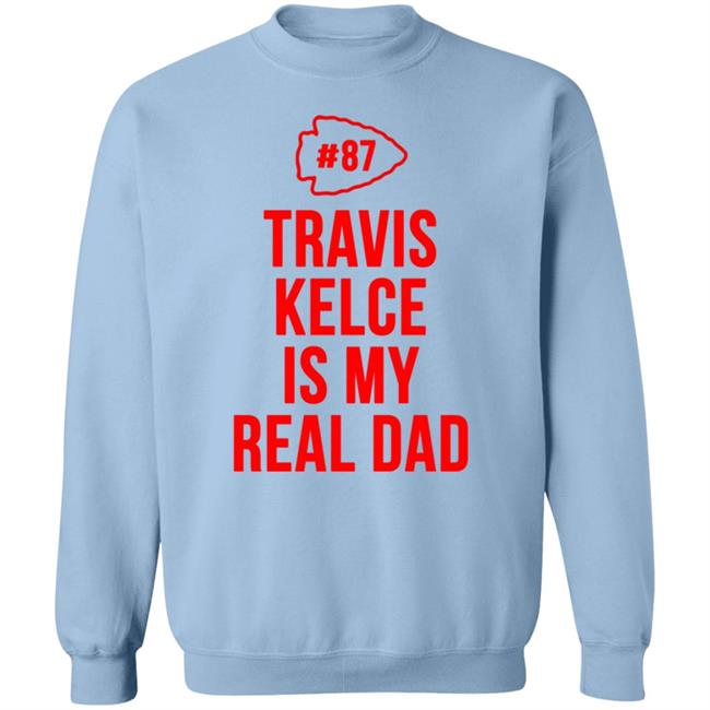 Travis Kelce Is My Real Dad Bodysuit Baby Shirt Travis Kelce Is My Real Dad Bodysuit Baby Shirt