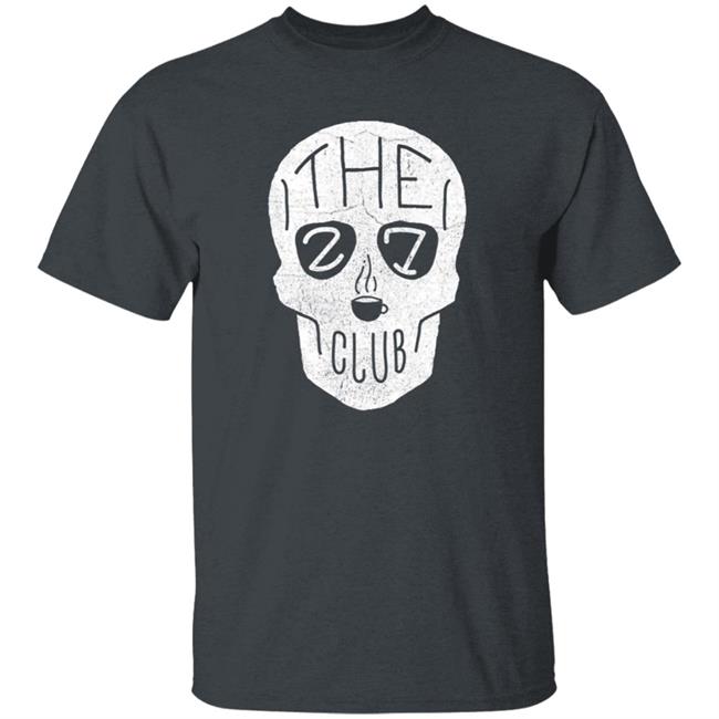 The 27 Club Coffee Skull Logo T Shirt The 27 Club Coffee Skull Logo T Shirt