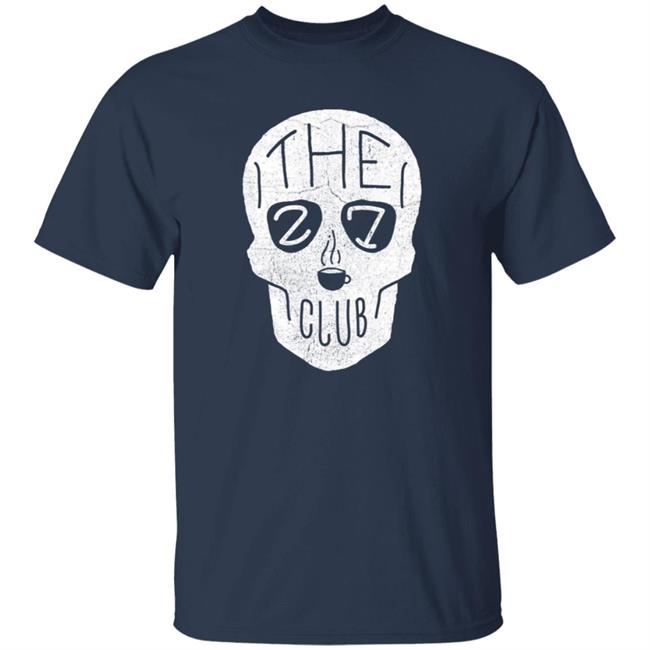 The 27 Club Coffee Skull Logo T Shirt The 27 Club Coffee Skull Logo T Shirt