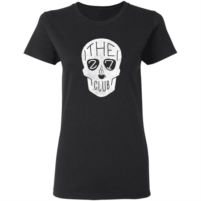 The 27 Club Coffee Skull Logo T Shirt The 27 Club Coffee Skull Logo T Shirt