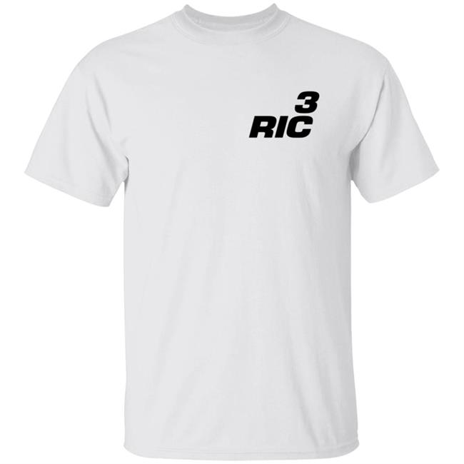 Daniel Ricciardo Merch RIC3 Logo Hand T Shirt