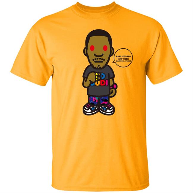 Kid Cudi and Bape Unveil Collaborative Limited Edition Tee Shirt Kid Cudi and Bape Unveil Collaborative Limited Edition Tee Shirt