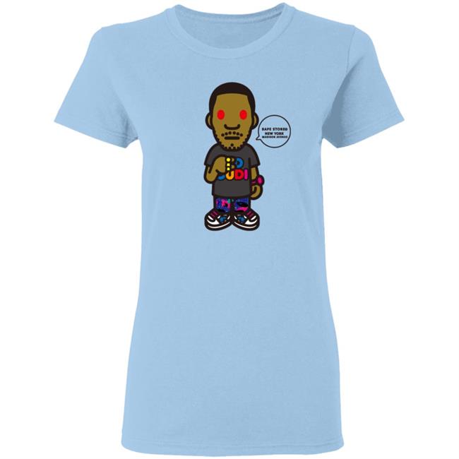 Kid Cudi and Bape Unveil Collaborative Limited Edition Tee Shirt Kid Cudi and Bape Unveil Collaborative Limited Edition Tee Shirt