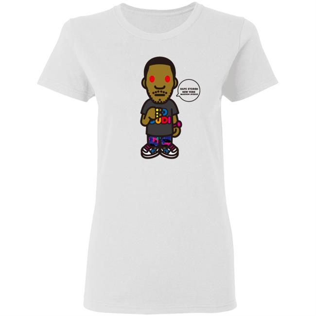 Kid Cudi and Bape Unveil Collaborative Limited Edition Tee Shirt Kid Cudi and Bape Unveil Collaborative Limited Edition Tee Shirt