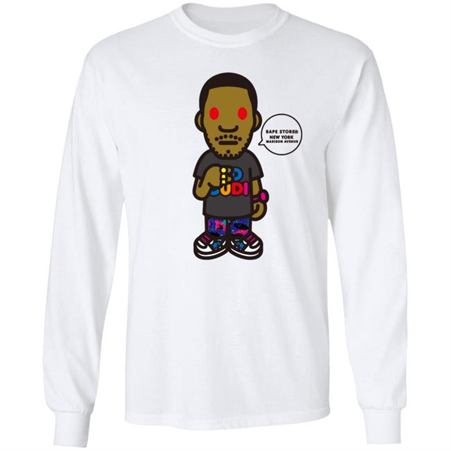 Kid Cudi and Bape Unveil Collaborative Limited Edition Tee Shirt Kid Cudi and Bape Unveil Collaborative Limited Edition Tee Shirt