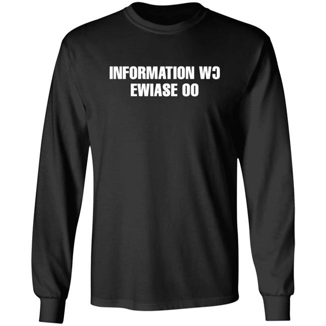 Information Wc Ewiase 00 T Shirt Information Wc Ewiase 00 T Shirt