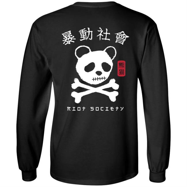Riot Society Merch Panda Skull Kanji T Shirt Riot Society Merch Panda Skull Kanji T Shirt