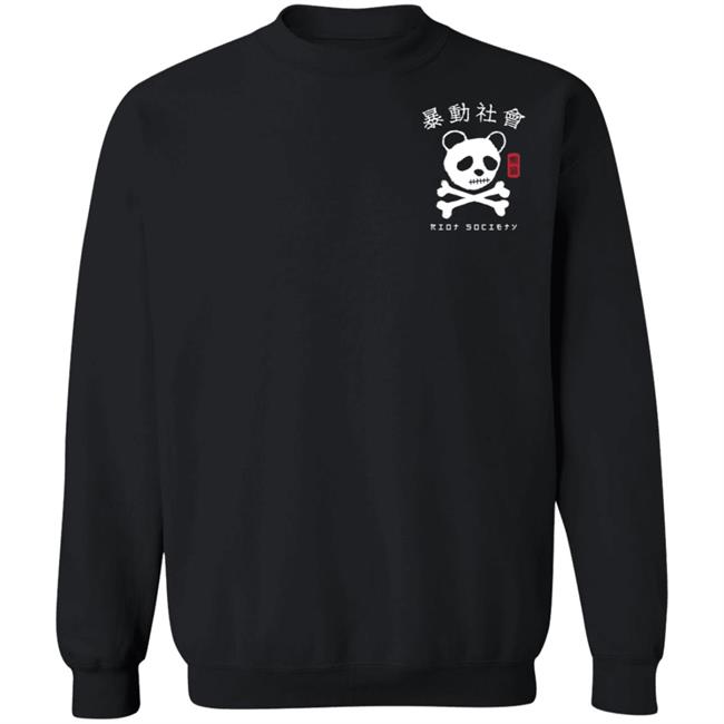 Riot Society Merch Panda Skull Kanji T Shirt Riot Society Merch Panda Skull Kanji T Shirt