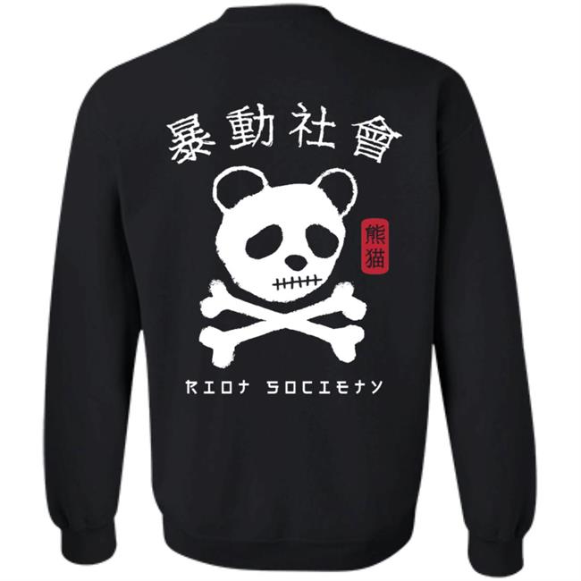 Riot Society Merch Panda Skull Kanji T Shirt Riot Society Merch Panda Skull Kanji T Shirt