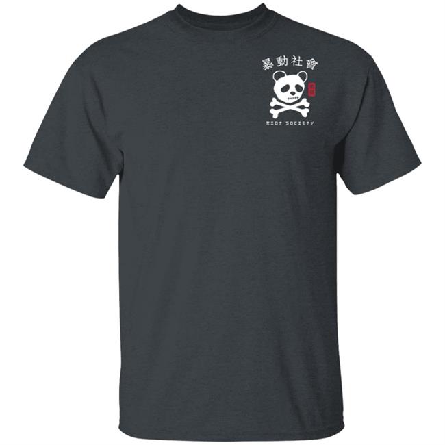 Riot Society Merch Panda Skull Kanji T Shirt Riot Society Merch Panda Skull Kanji T Shirt