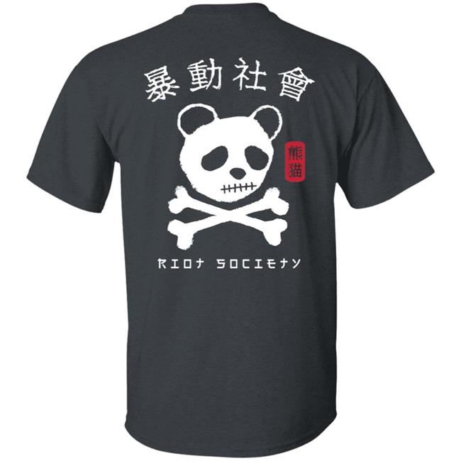 Riot Society Merch Panda Skull Kanji T Shirt Riot Society Merch Panda Skull Kanji T Shirt