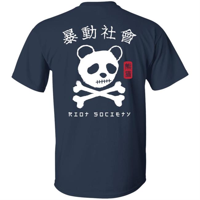 Riot Society Merch Panda Skull Kanji T Shirt Riot Society Merch Panda Skull Kanji T Shirt