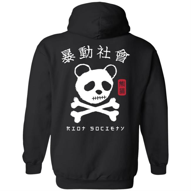 Riot Society Merch Panda Skull Kanji T Shirt Riot Society Merch Panda Skull Kanji T Shirt