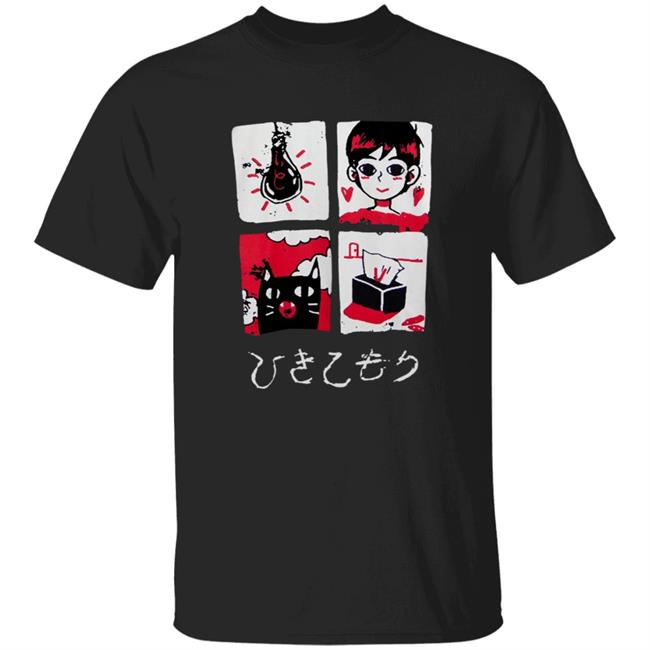 Omori Merch Omori Hikikomori T Shirt