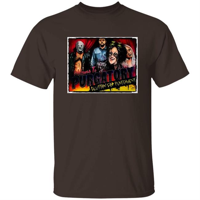 AEW Shop Pro Wrestling Tees Welcome To Purgatory Shirt Demon X Bunny