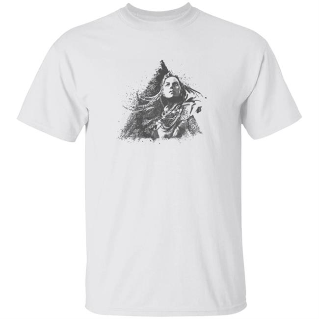 PlayStation Horizon Forbidden West Aloy Warrior Grey Tee Shirt