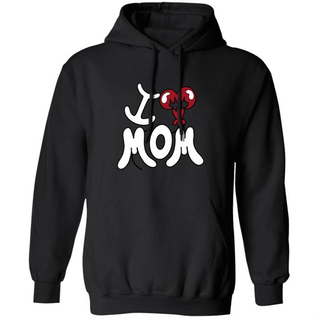 I Heart Mom Sherpa Hoodie Sweatshirt