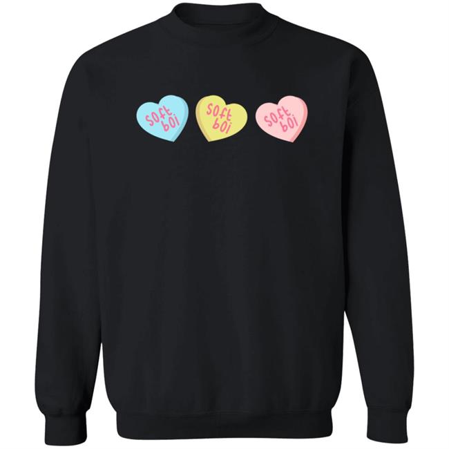 Soft Boi Merch Candy Hearts Long Sleeve T Shirt