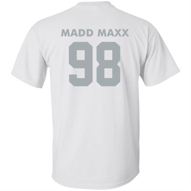 Maddmaxx Merch Maxx Crosby Silver Logo Shirt Maddmaxx Merch Maxx Crosby Silver Logo Shirt