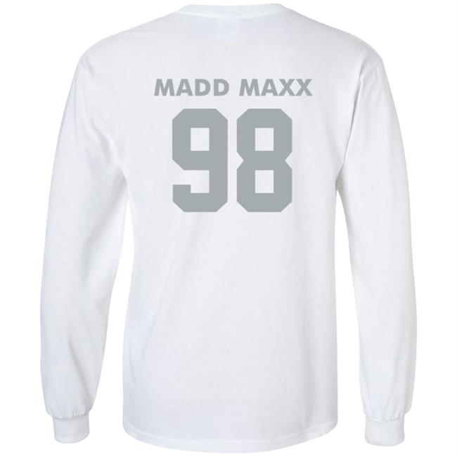 Maddmaxx Merch Maxx Crosby Silver Logo Shirt Maddmaxx Merch Maxx Crosby Silver Logo Shirt