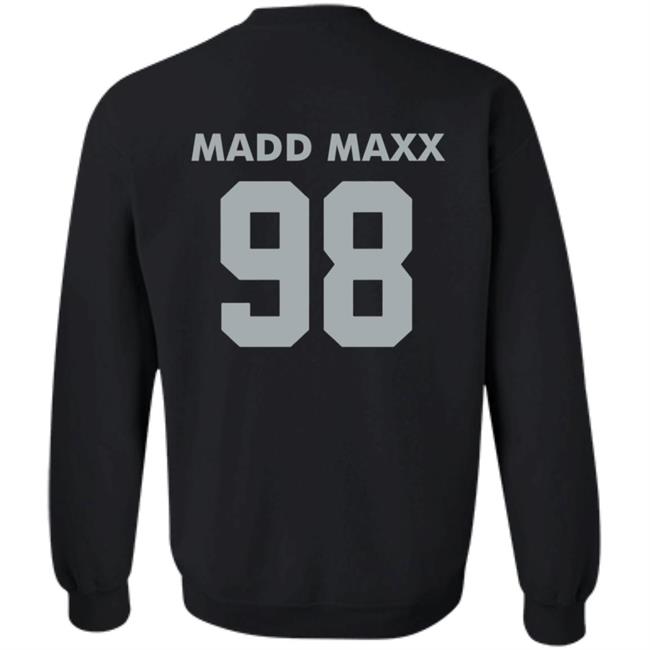 Maddmaxx Merch Maxx Crosby Silver Logo Shirt Maddmaxx Merch Maxx Crosby Silver Logo Shirt