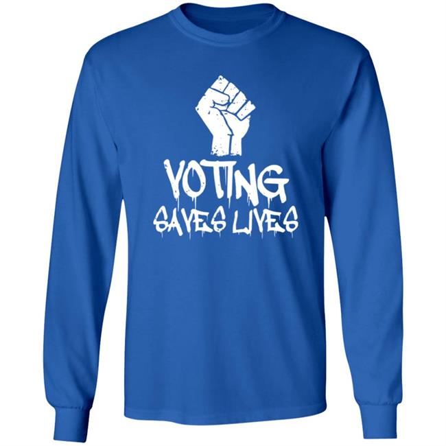 Sam Aburime Voting Saves Lives Shirt Rainy Studios Sam Aburime Voting Saves Lives Shirt Rainy Studios