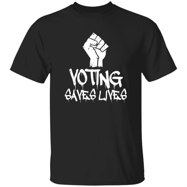 Sam Aburime Voting Saves Lives Shirt Rainy Studios