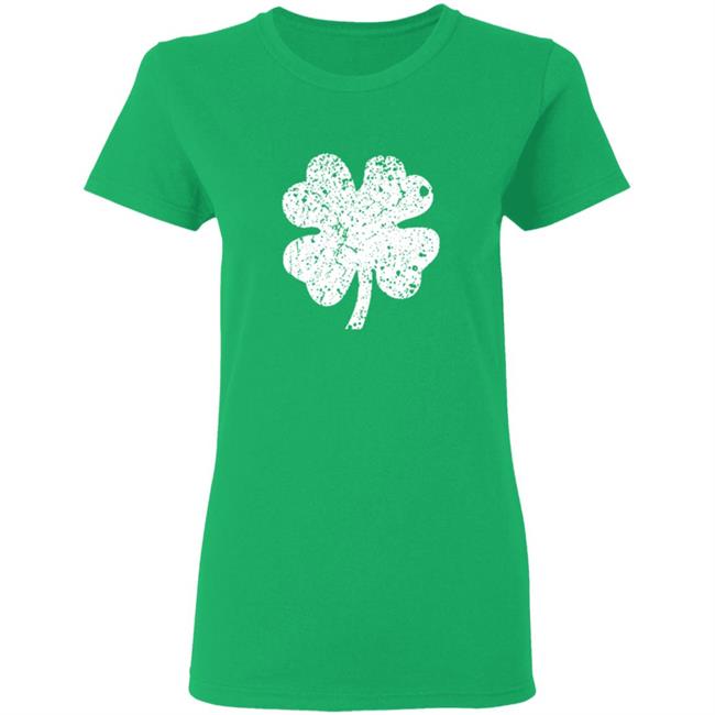 Four Leaf Clover Womens St Patricks Day Shirt
