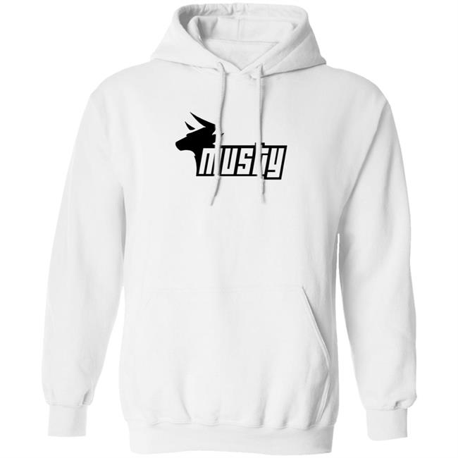 Amustycow Merch A Musty Cow White Hoodie Sweatshirt