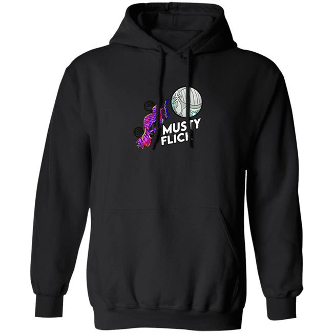 Amustycow Merch Musty Flick Purple Car Hoodie Sweatshirt