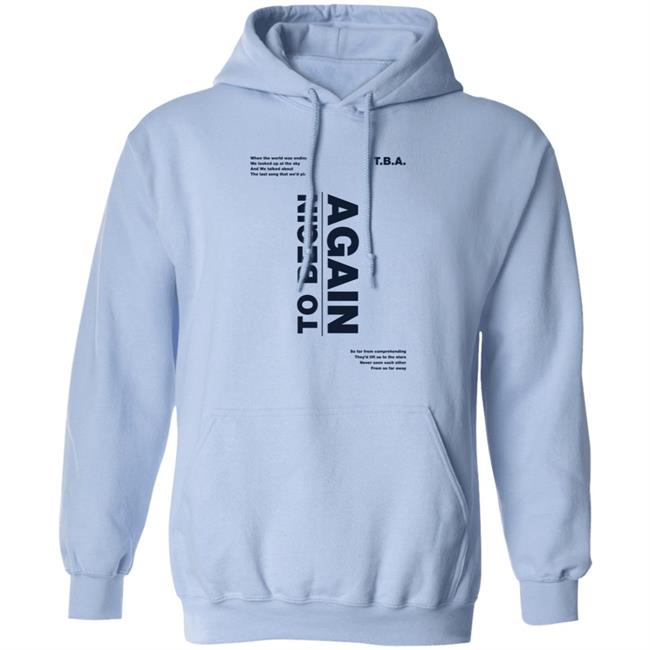 Ingrid Michaelson Merch TBA To Begin Again Hoodie Sweatshirt