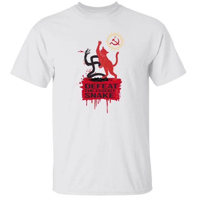Soviet Cat Defeat The Fascist Snake Shirt