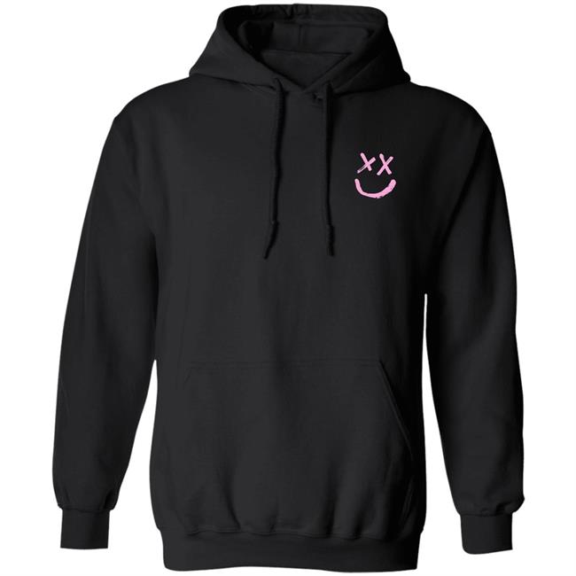 Louis Tomlinson Merch Smiley Walls Pink Logo Hoodie Sweatshirt
