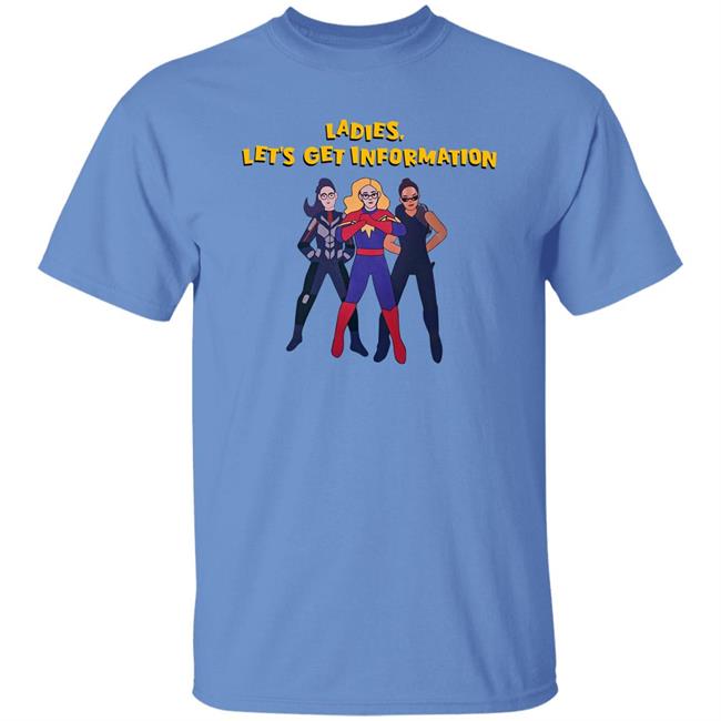 Kamala Khan Iman Vellani Ladies Let's Get Information Carol Danvers Shirt Ms Marvel