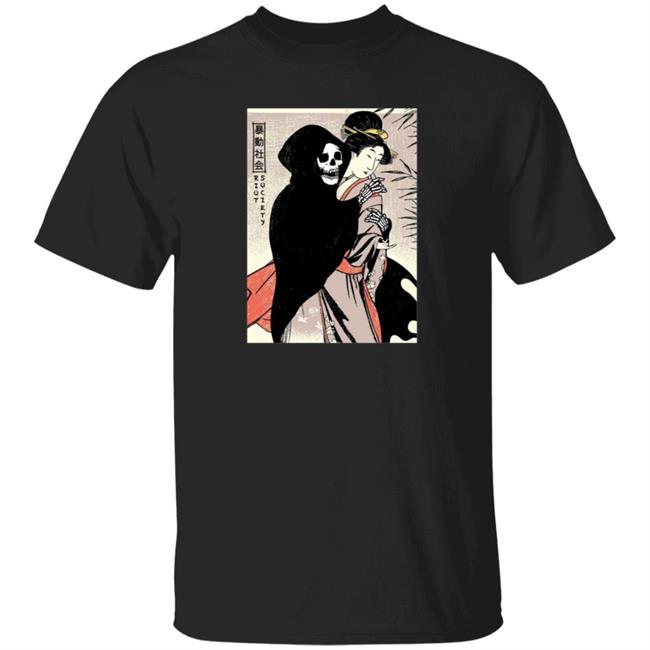 RiotSociety Geisha Dance With Death Mens Shirt