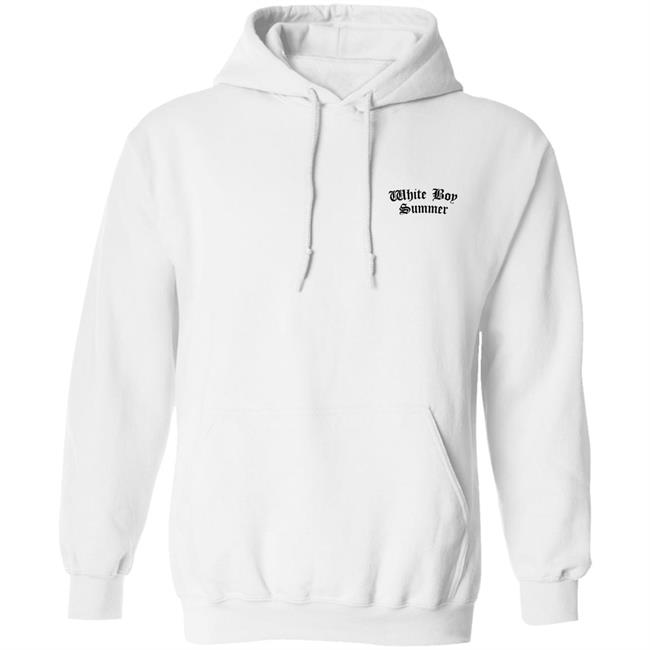 White Boy Summer WBS Hoodie Sweatshirt White