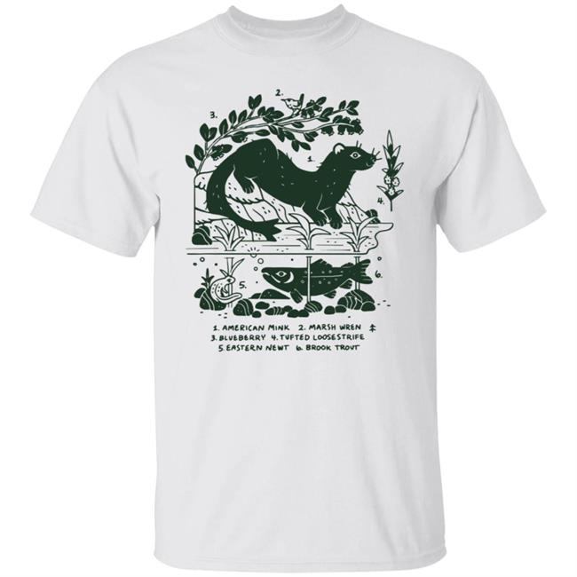 Camp Mustelid Merch Taxonomy Shirt