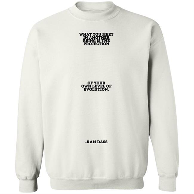Sean Don What You Meet In Another Being Is The Projection Of Your Own Level Of Evolution Ram Dass Shirt Big Sean Sean Don What You Meet In Another Being Is The Projection Of Your Own Level Of Evolution Ram Dass Shirt Big Sean
