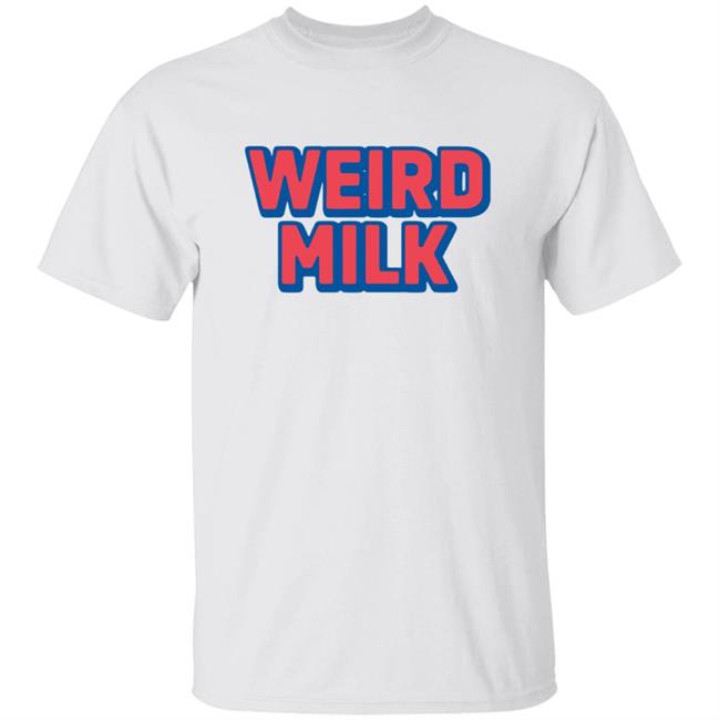 Shop the Weird Milk Music Merch Store Weird Milk Pink Logo Shirt