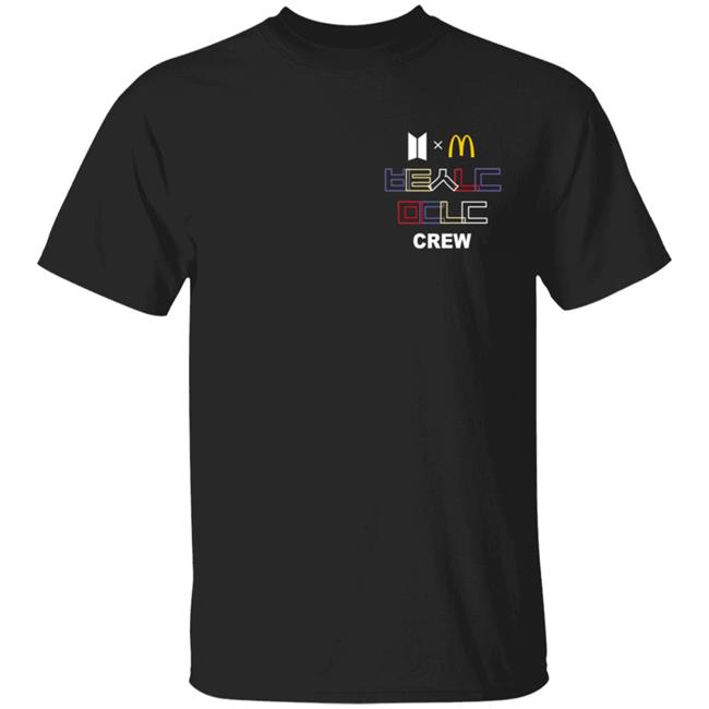 Official McDonald's x BTS Merch Crew Shirt