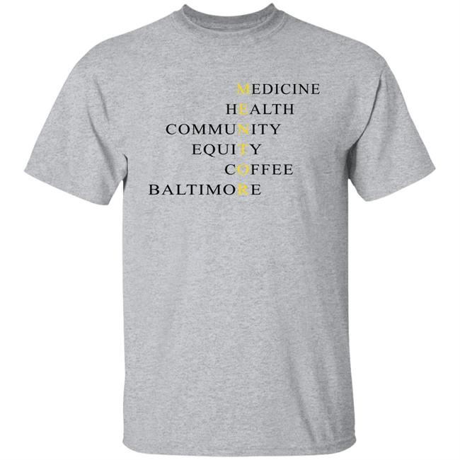 Galiatsatos Medicine Health Community Equity Coffee Baltimore Mentor Shirt Panagis21