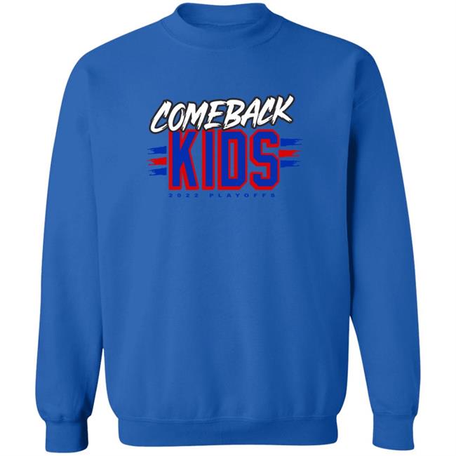 Comeback Kids 2022 Playoffs Shirt We Bleed Blue NYC Merch Store