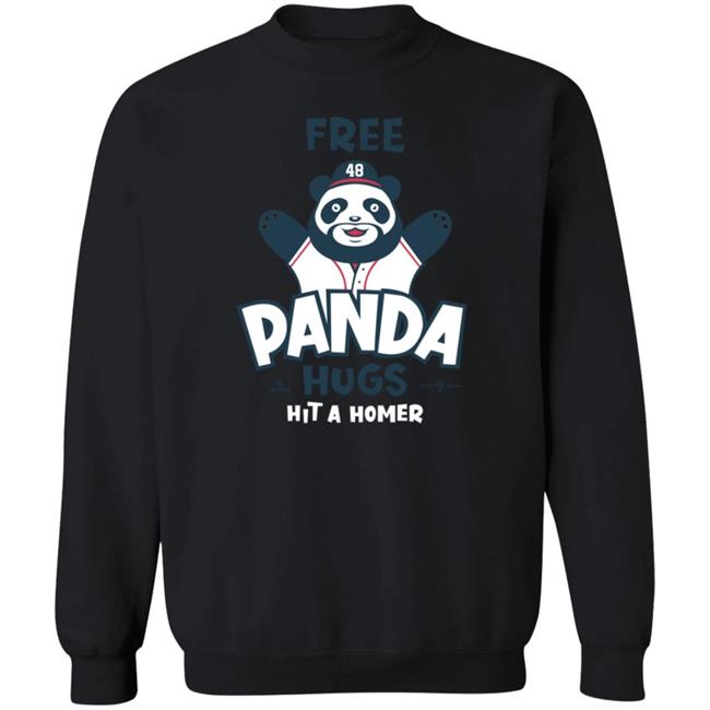 Rotowear Free Panda Hugs Hit A Homer T Shirt Rotowear Free Panda Hugs Hit A Homer T Shirt