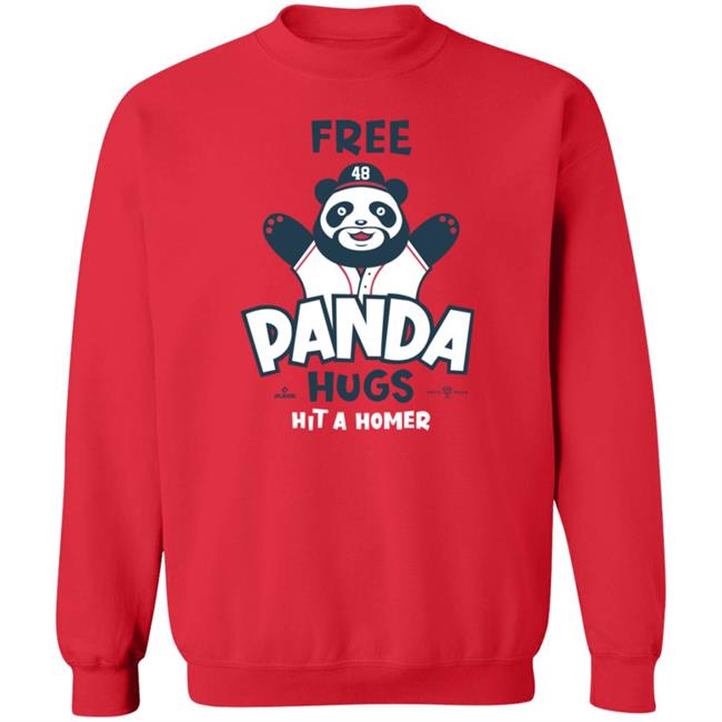 Rotowear Free Panda Hugs Hit A Homer T Shirt Rotowear Free Panda Hugs Hit A Homer T Shirt