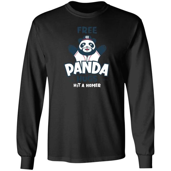 Rotowear Free Panda Hugs Hit A Homer T Shirt Rotowear Free Panda Hugs Hit A Homer T Shirt